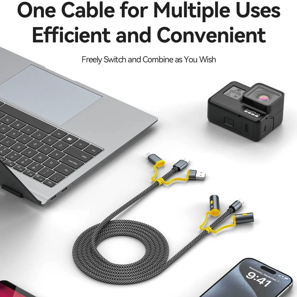 60W Outdoor Fast Charging Cable: The Multi-Function Cable Built for Camping and Travel